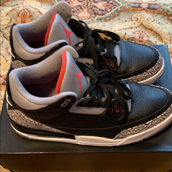 JORDAN RETRO 3 OG BLACK CEMENTS!! 100% AUTHENTIC!! - Picture 4 of 5